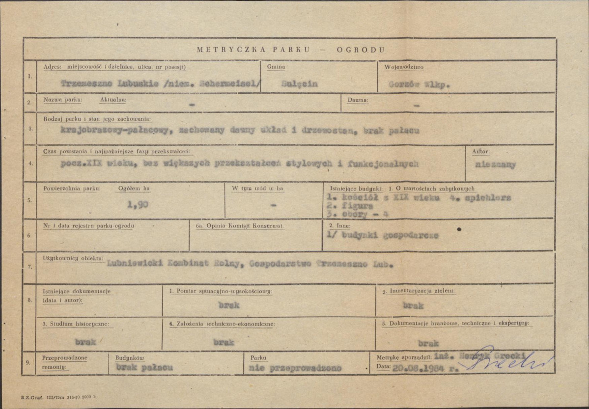 Ewidencja parkowa, skan nr 5