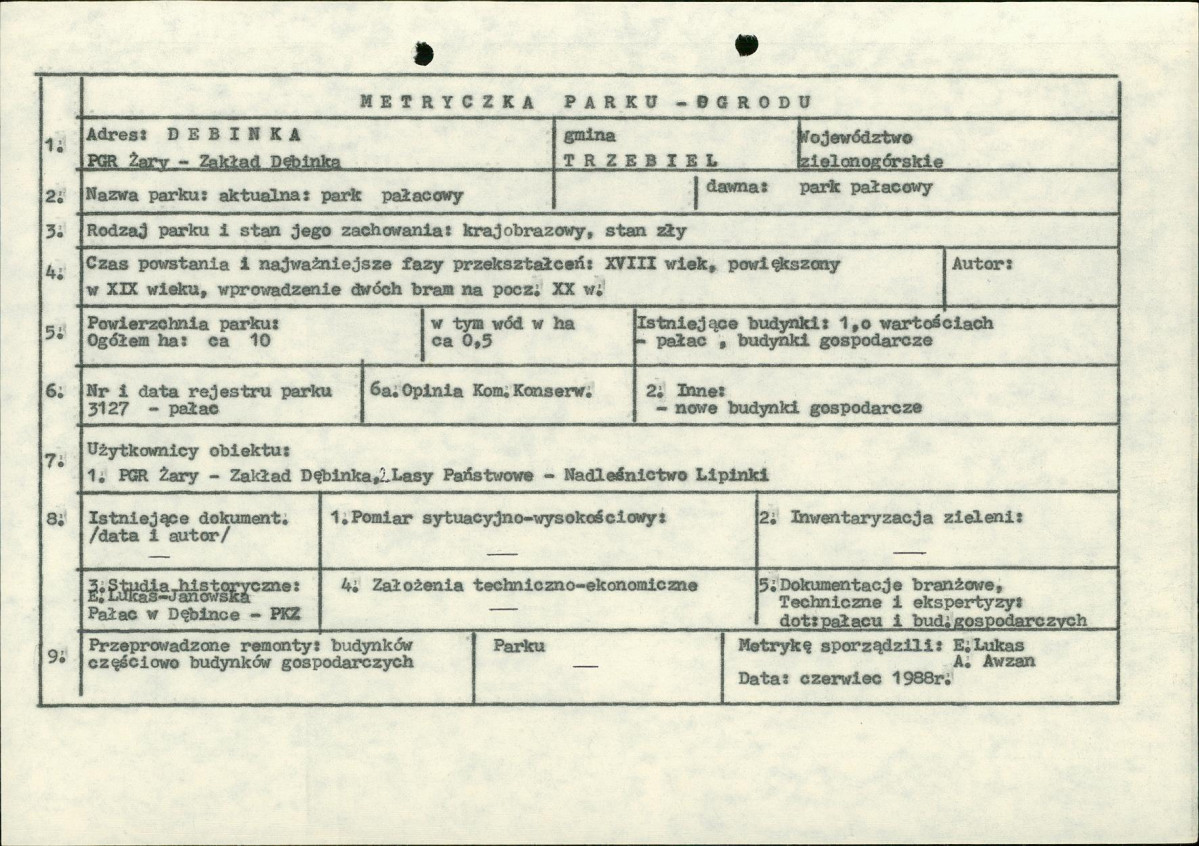 Ewidencja parkowa, skan nr 6
