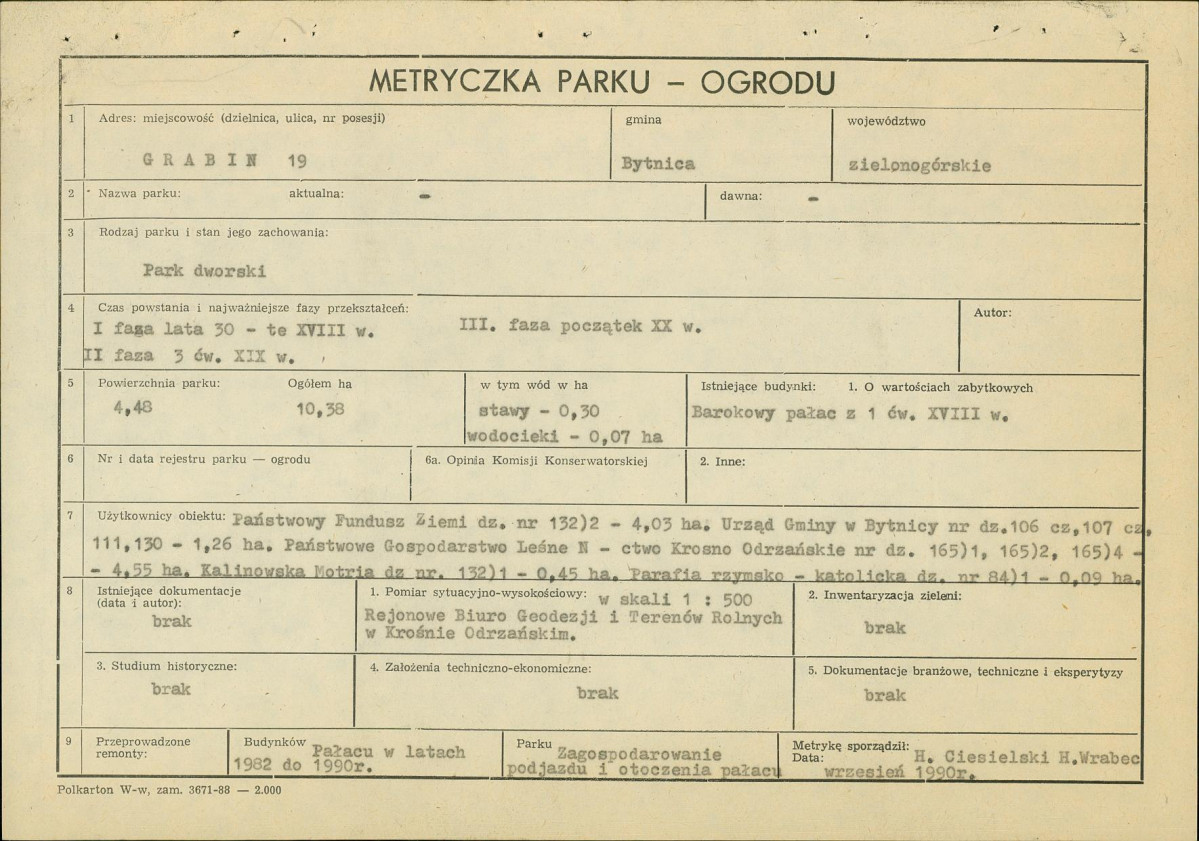 Ewidencja parkowa, skan nr 7