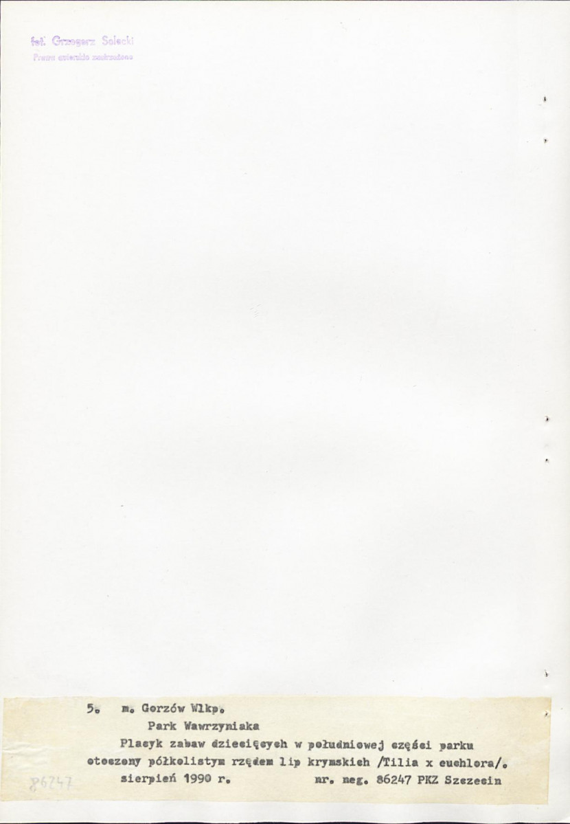 Ewidencja parkowa, skan nr 29