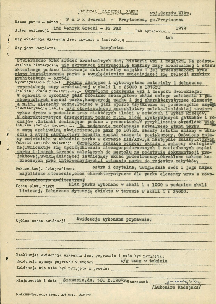 Ewidencja parkowa, skan nr 32