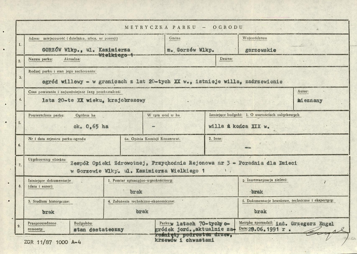 Ewidencja parkowa, skan nr 5