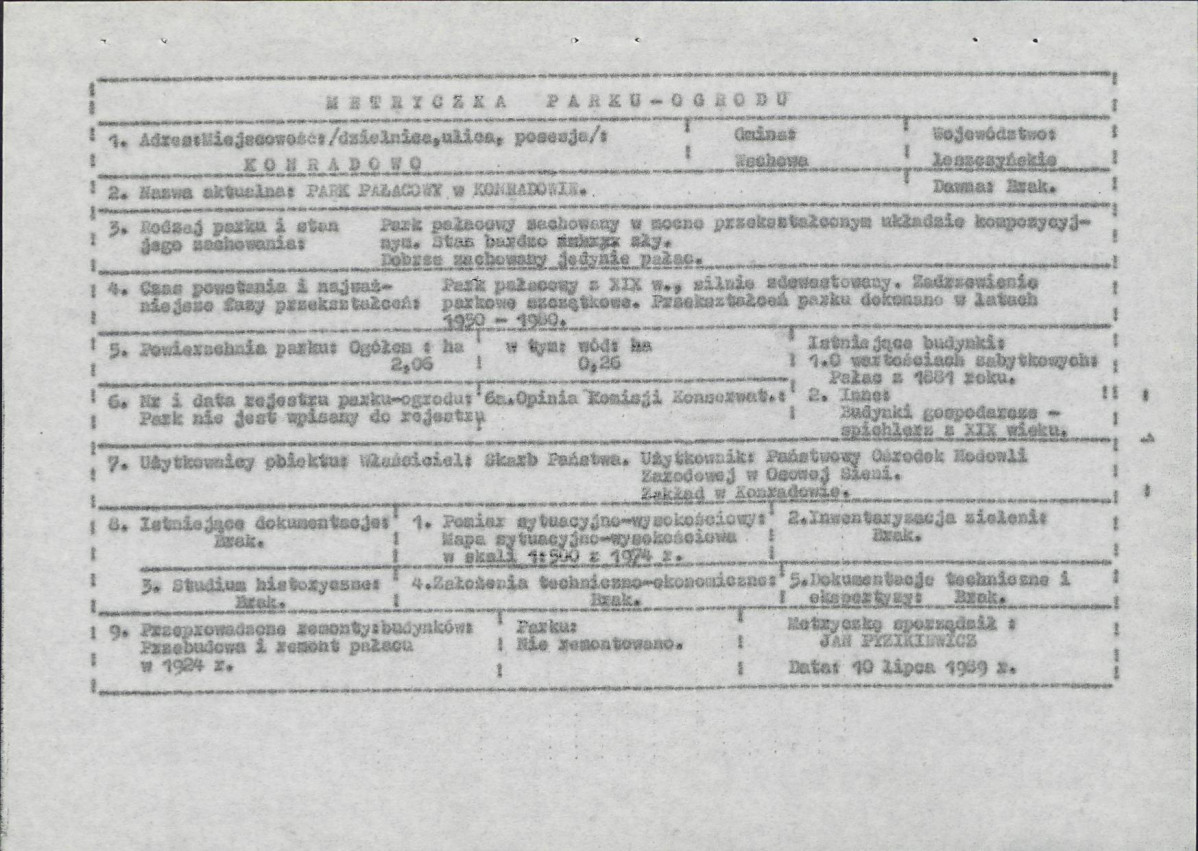 Ewidencja parkowa, skan nr 6