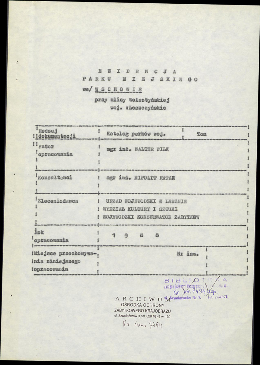 Ewidencja parkowa, skan nr 5