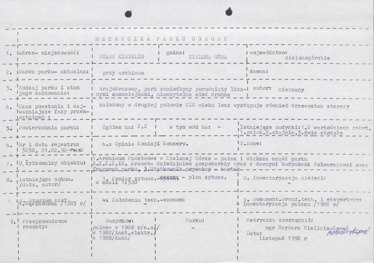 Ewidencja parkowa, skan nr 7