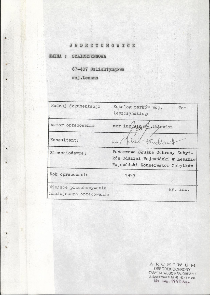 Ewidencja parkowa, skan nr 3