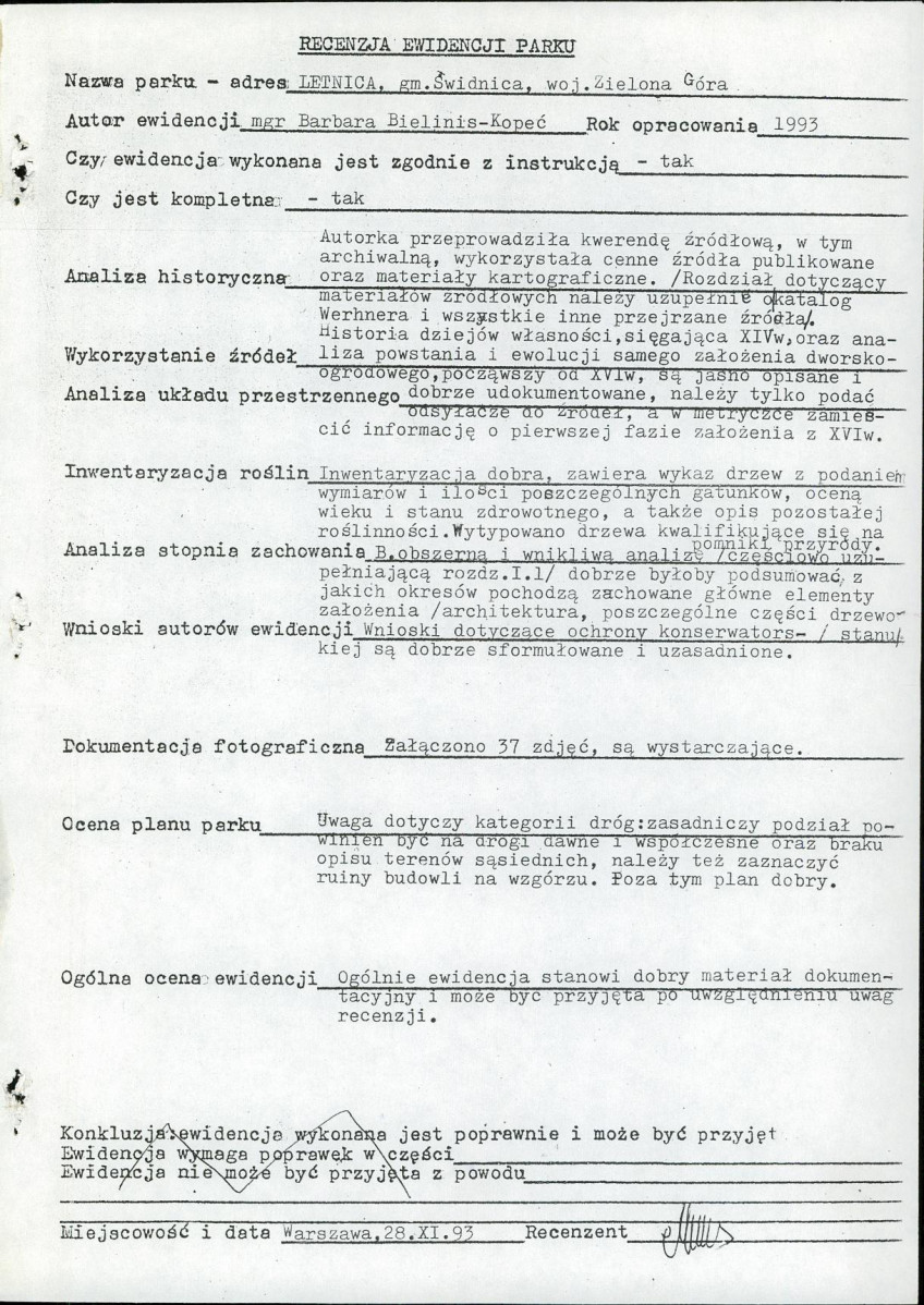 Ewidencja parkowa, skan nr 4
