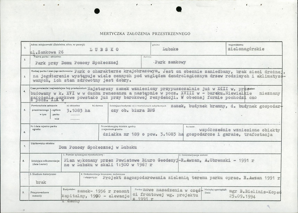 Ewidencja parkowa, skan nr 6