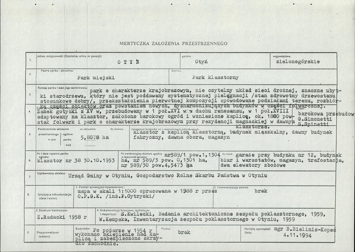 Ewidencja parkowa, skan nr 6