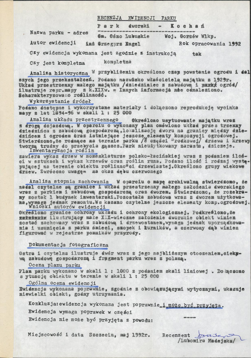 Ewidencja parkowa, skan nr 22