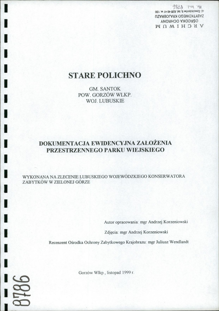 Ewidencja parkowa, skan nr 2