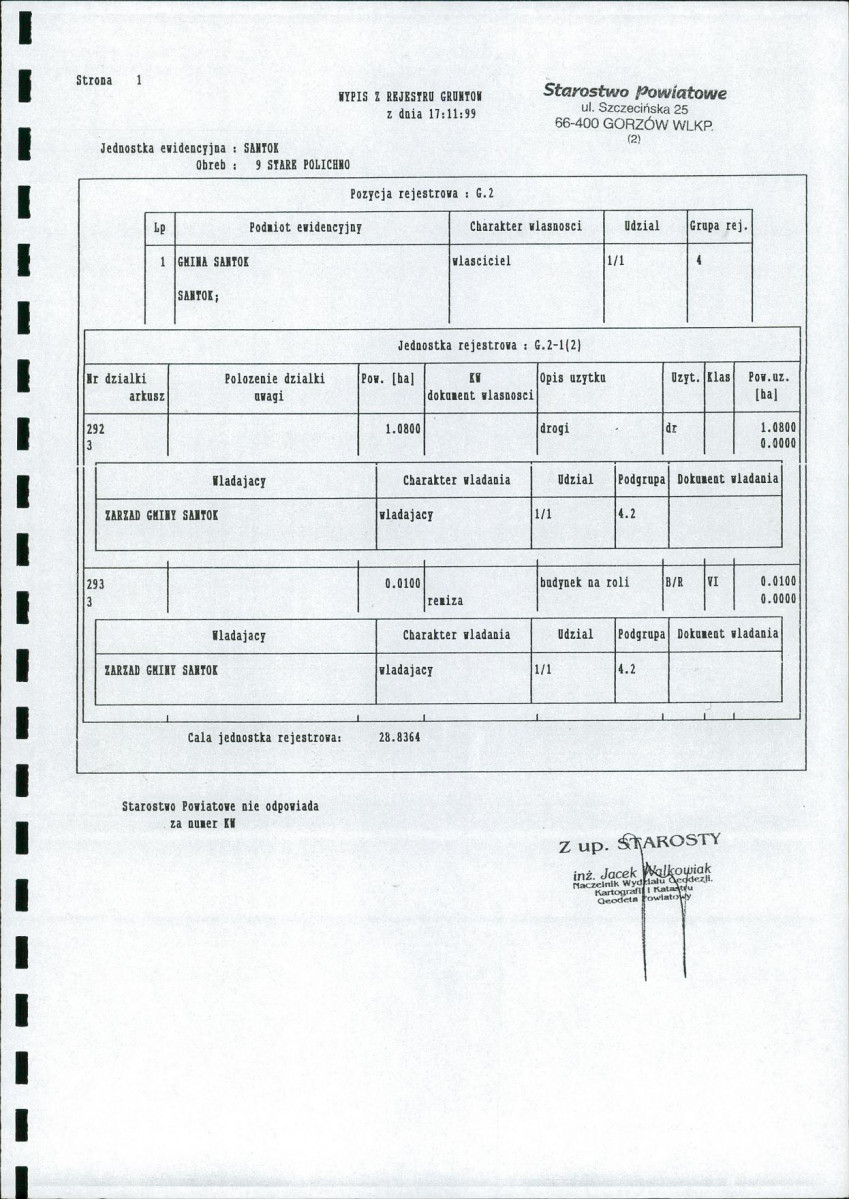 Ewidencja parkowa, skan nr 10
