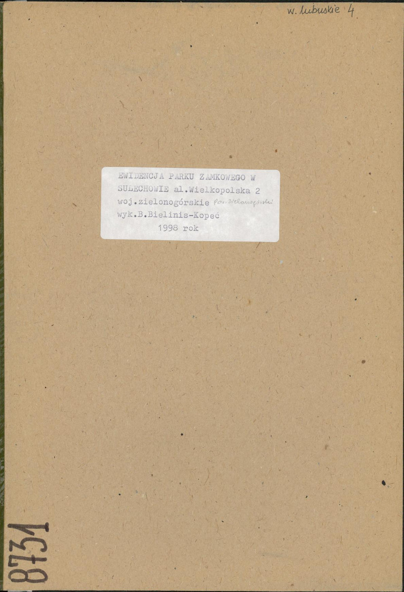 EP - Ewidencja parkowa, skan nr 1