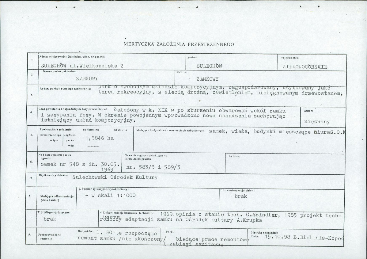 EP - Ewidencja parkowa, skan nr 5