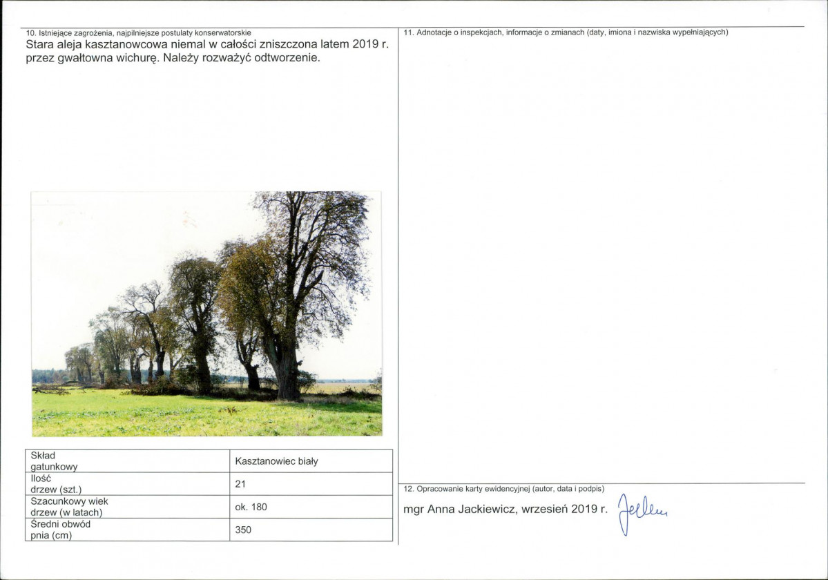 Karta obiektu niewpisanego do rejestru, skan nr 2