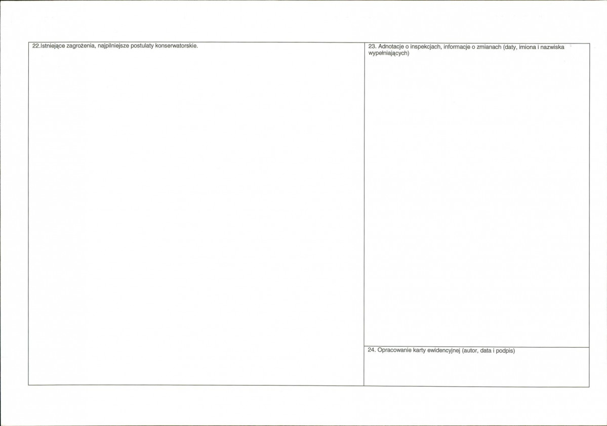 KEZN - Karta obiektu niewpisanego do rejestru, skan nr 2