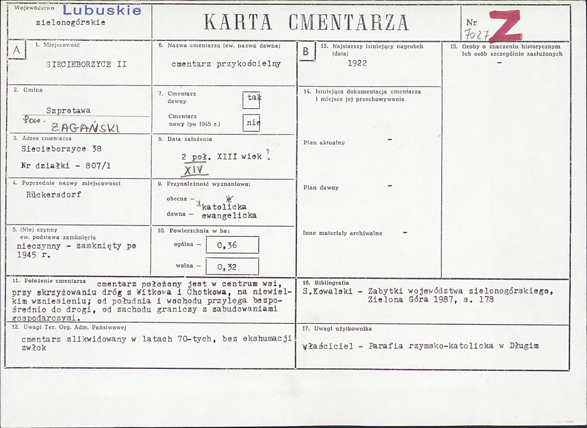 Karta cmentarza, skan nr 1