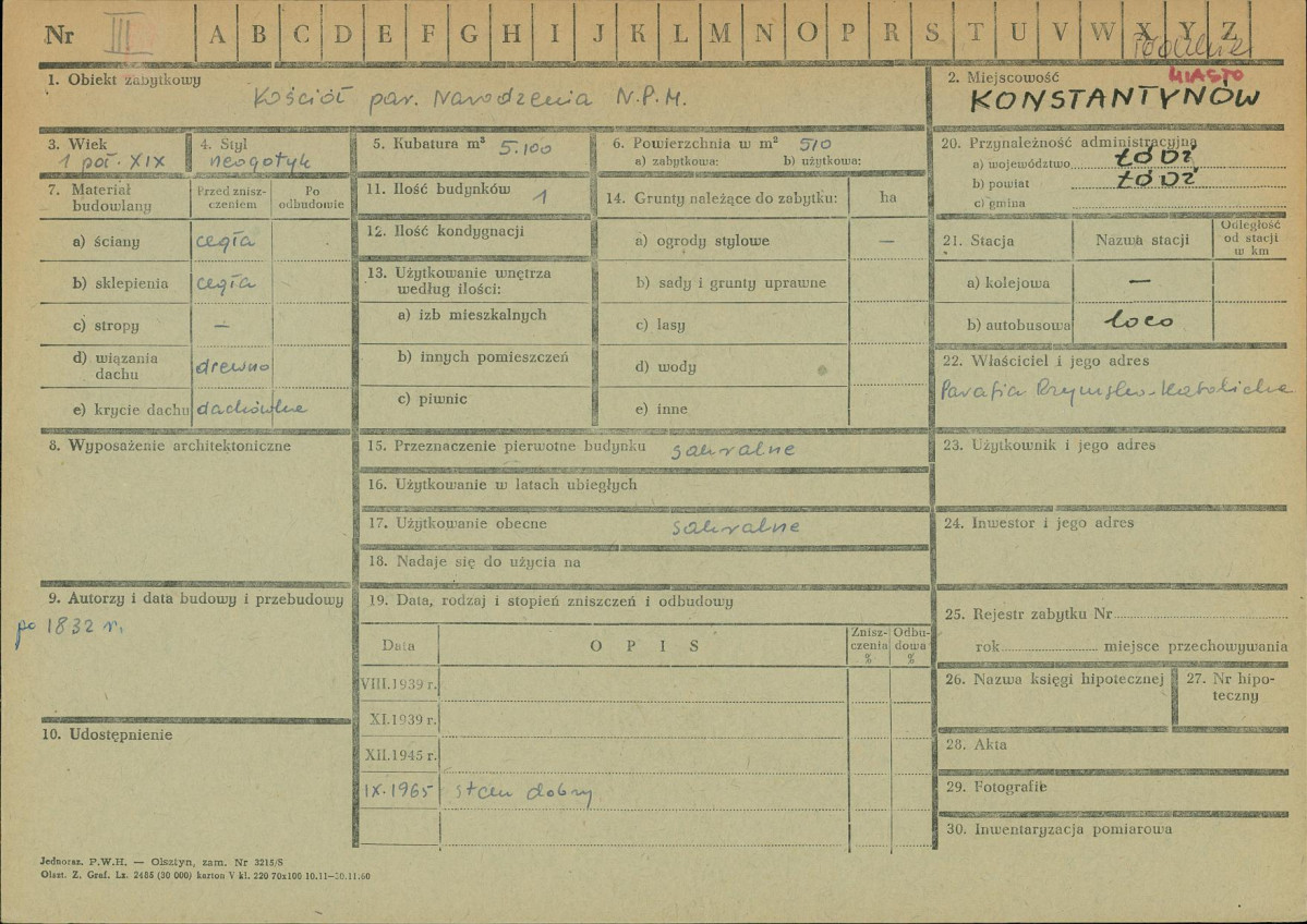 Karta zielona, skan nr 1