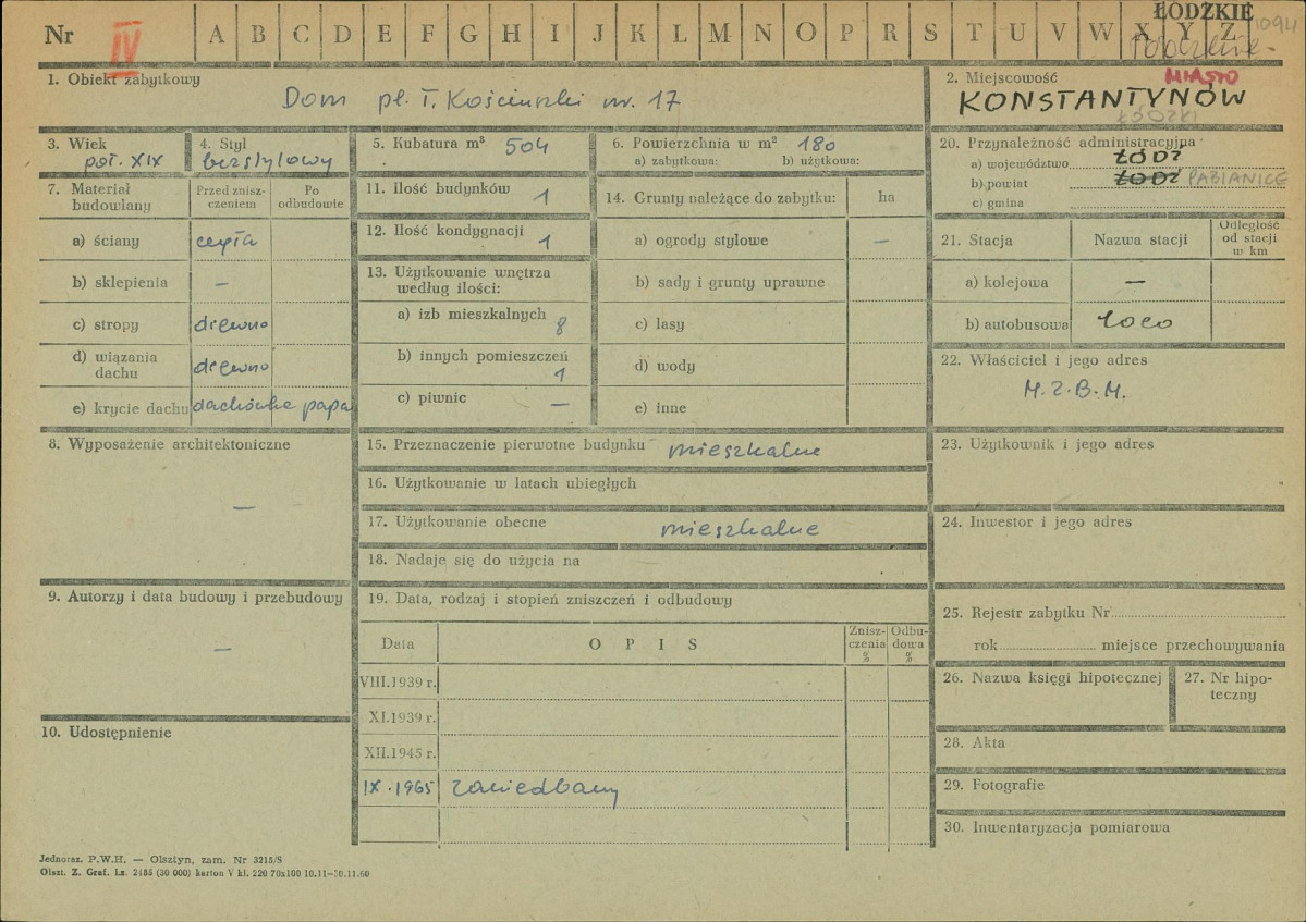 Karta zielona, skan nr 1