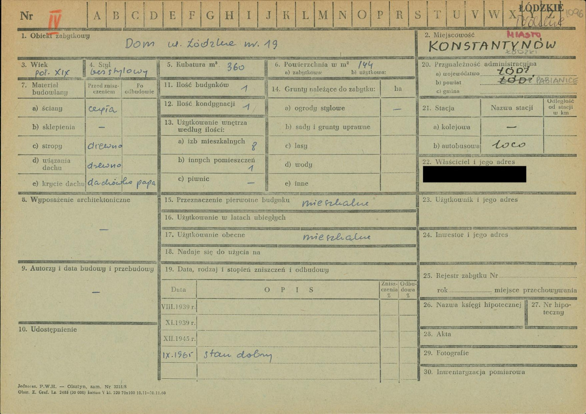 KZ - Karta zielona, skan nr 1