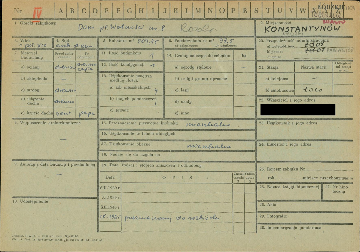 KZ - Karta zielona, skan nr 1