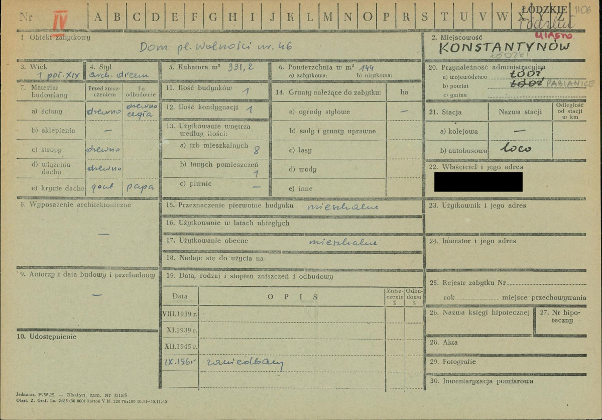 KZ - Karta zielona, skan nr 1