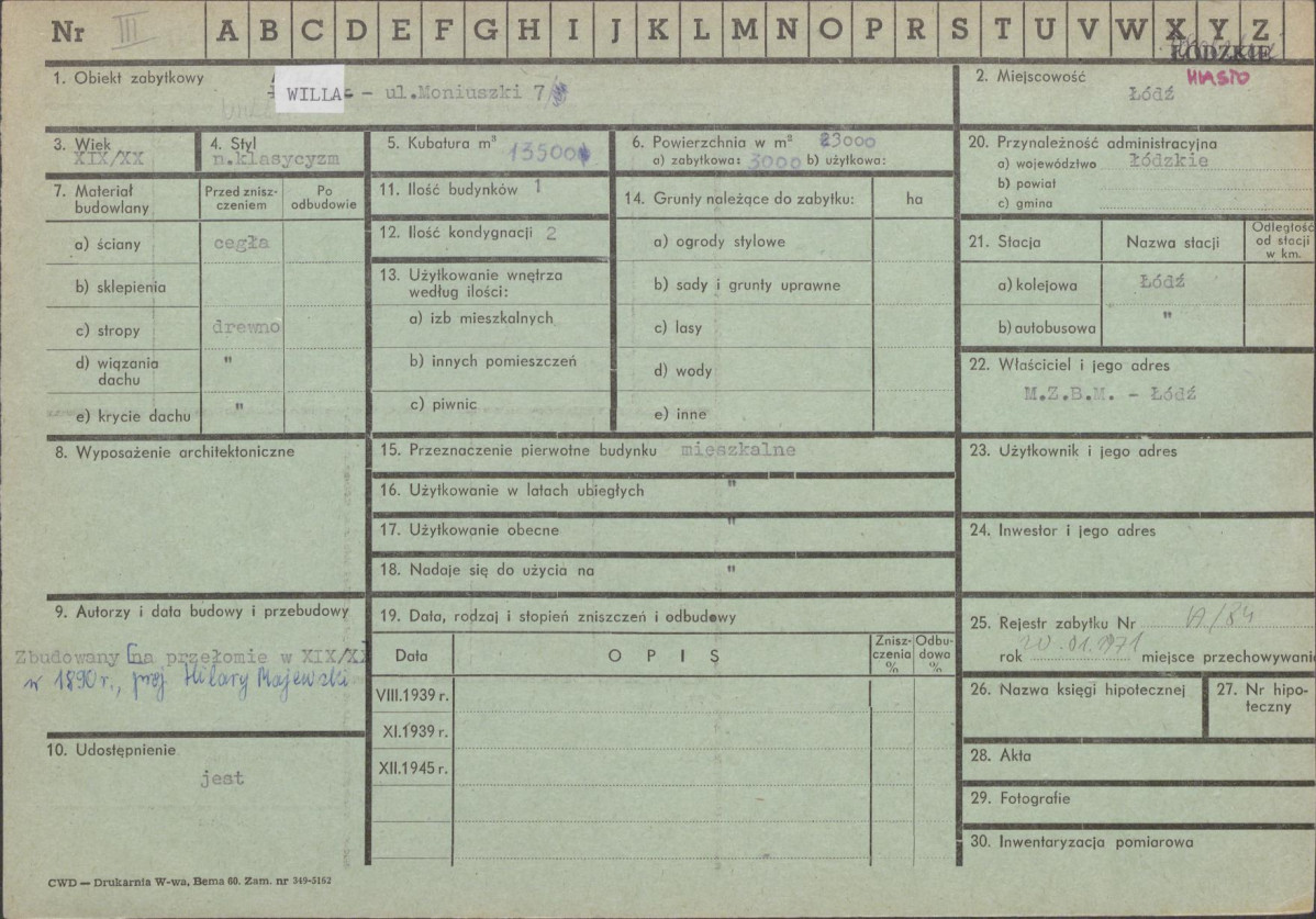 Karta zielona, skan nr 1
