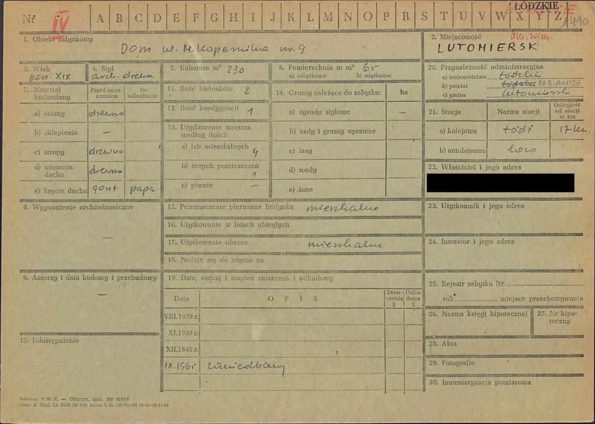 KZ - Karta zielona, skan nr 1