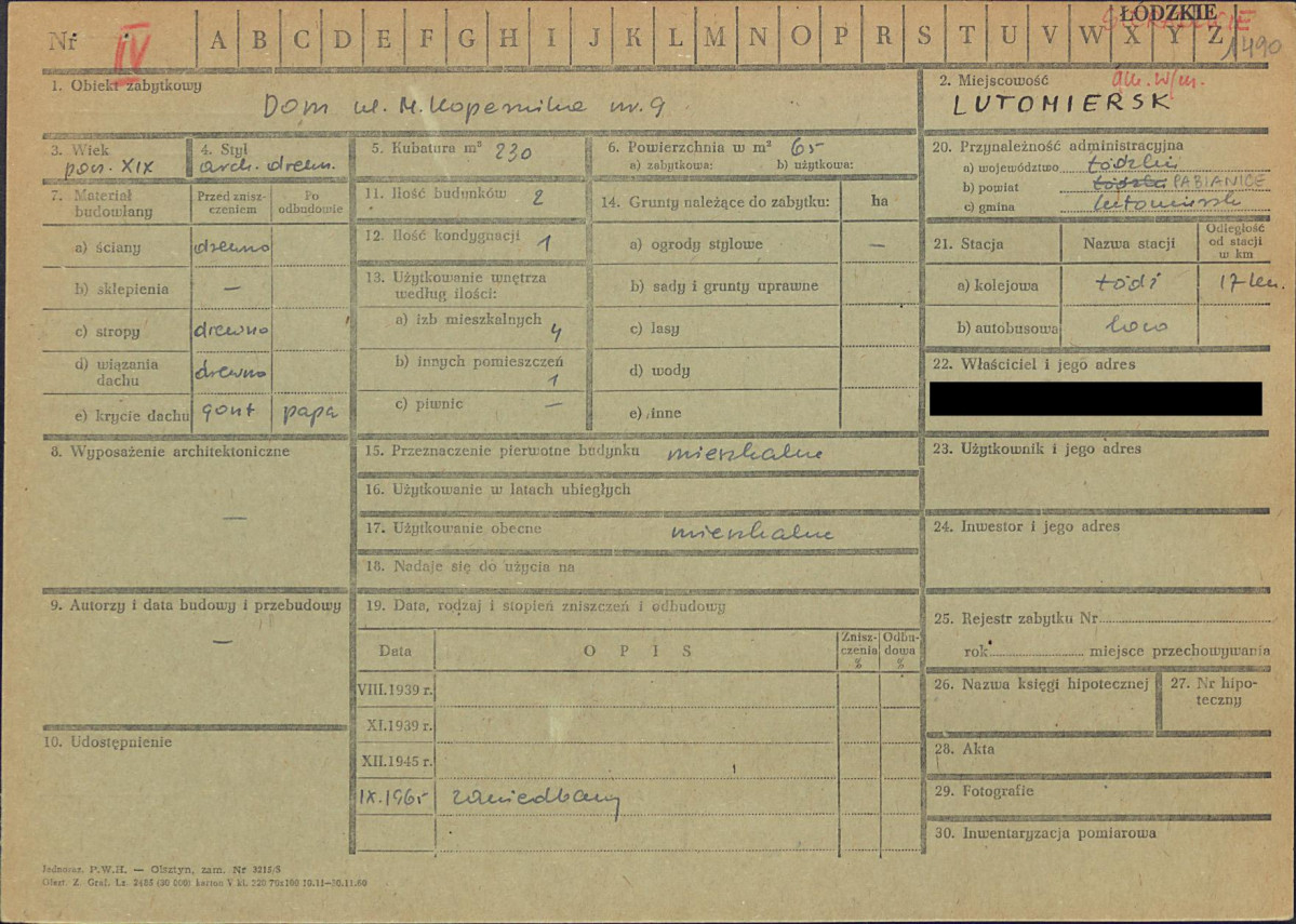 KZ - Karta zielona, skan nr 1