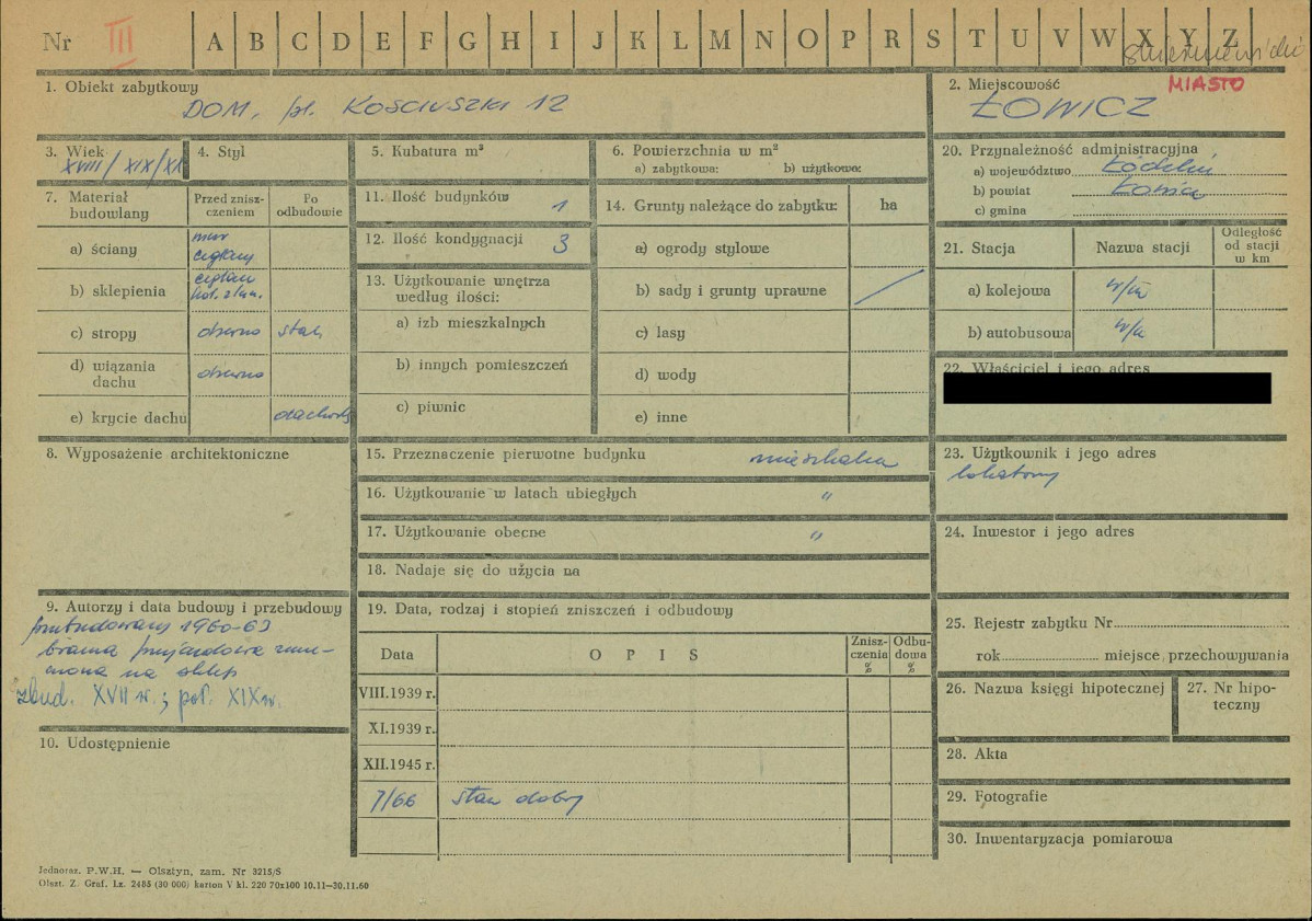 KZ - Karta zielona, skan nr 1