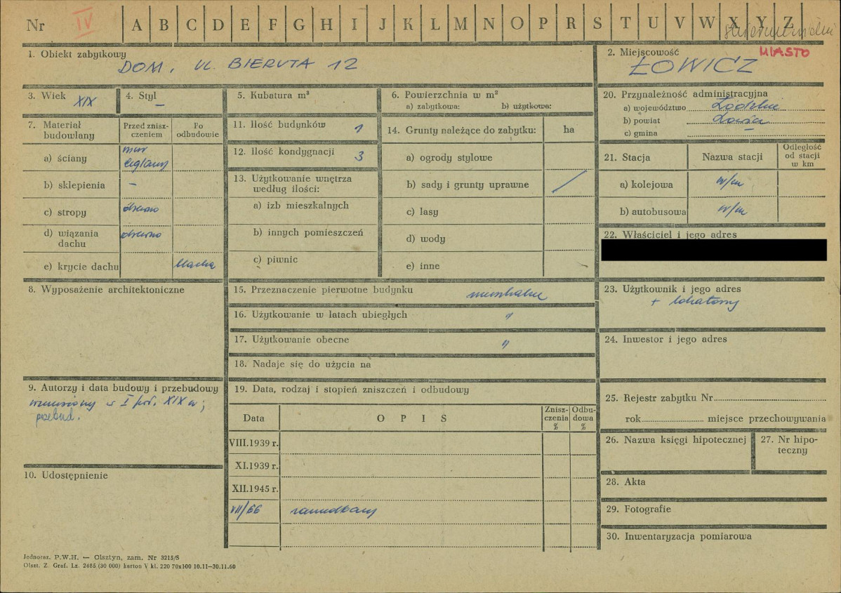 KZ - Karta zielona, skan nr 1