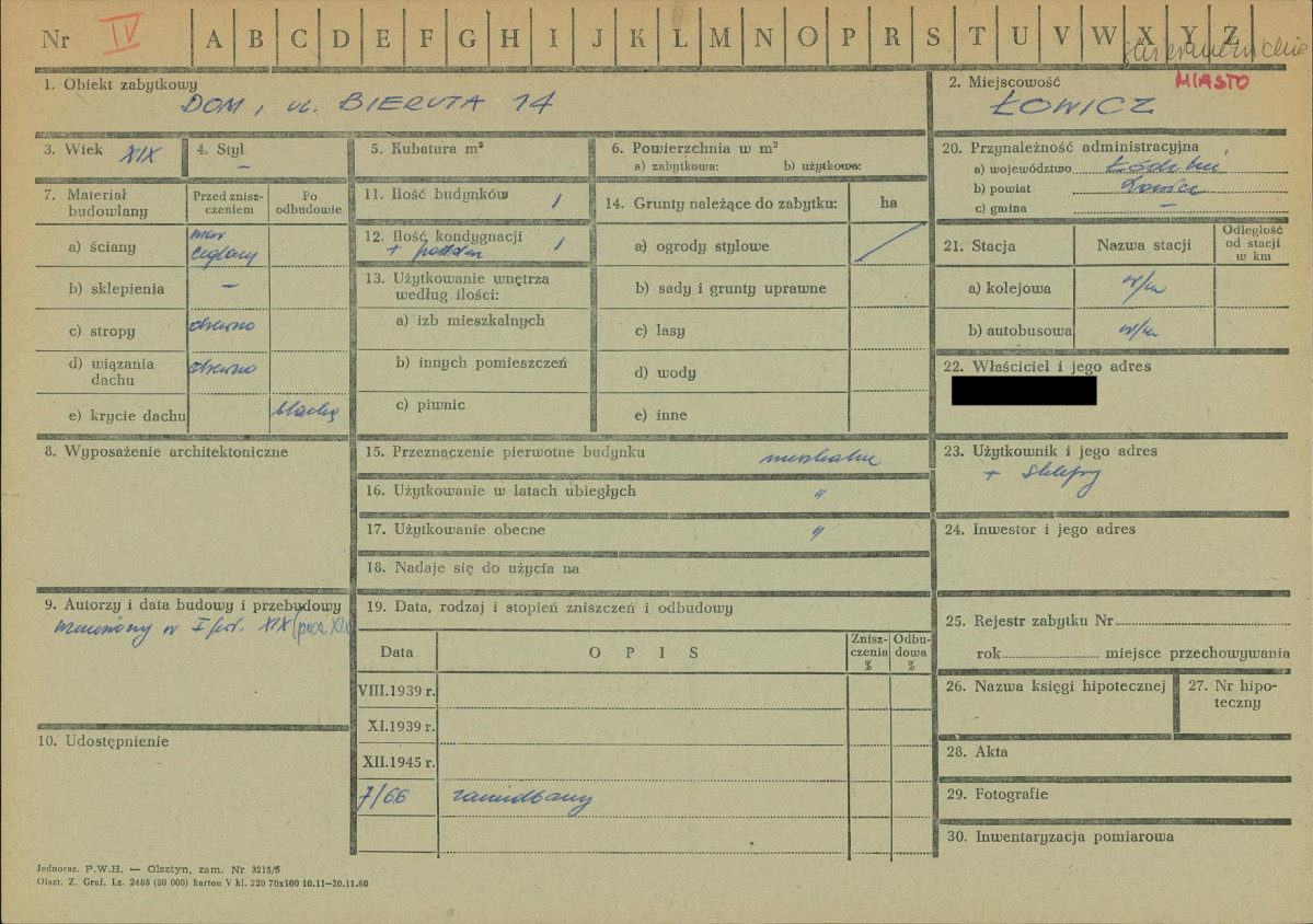 KZ - Karta zielona, skan nr 1