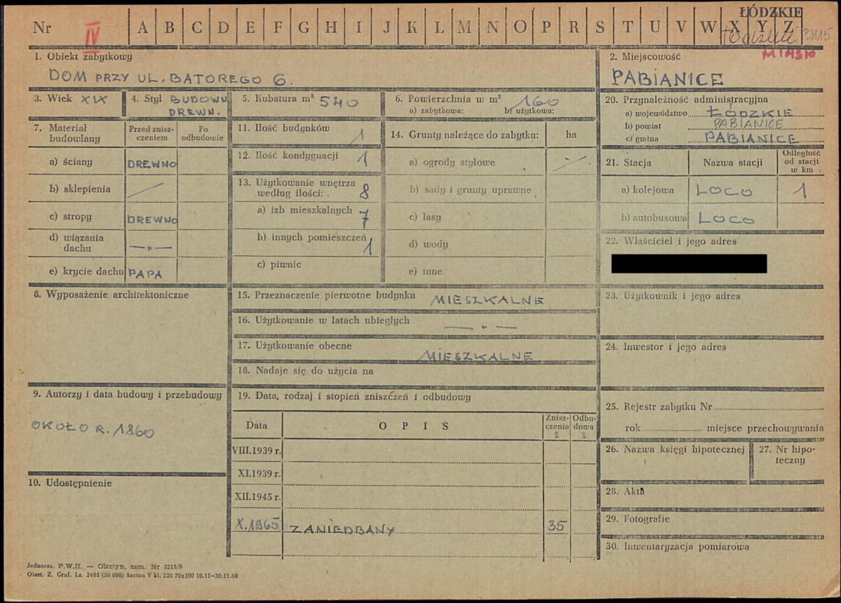 KZ - Karta zielona, skan nr 1