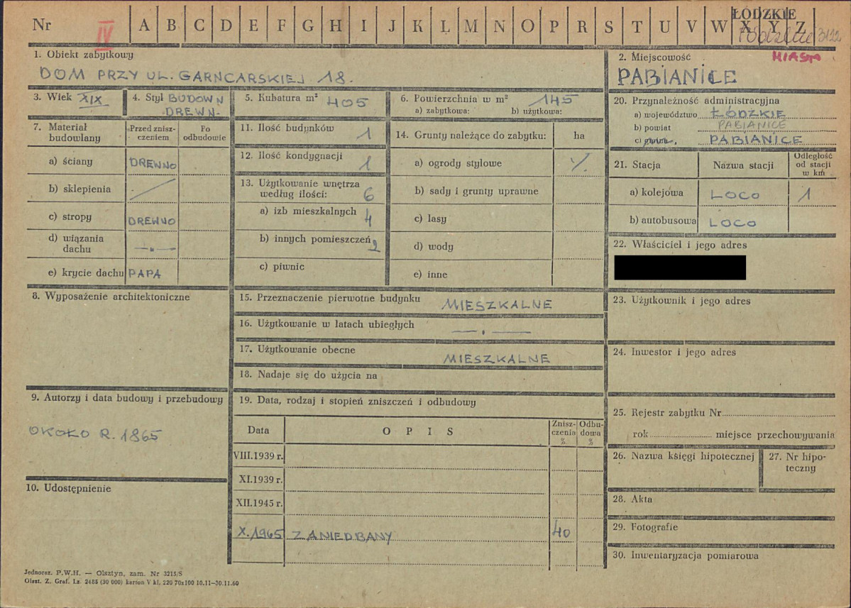 KZ - Karta zielona, skan nr 1