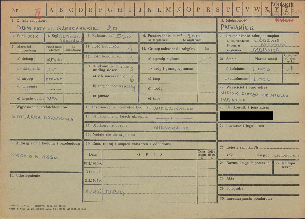 KZ - Karta zielona, skan nr 1
