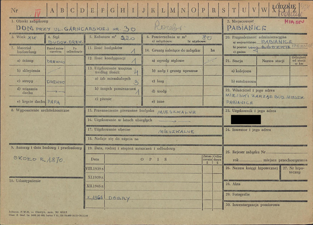 KZ - Karta zielona, skan nr 1