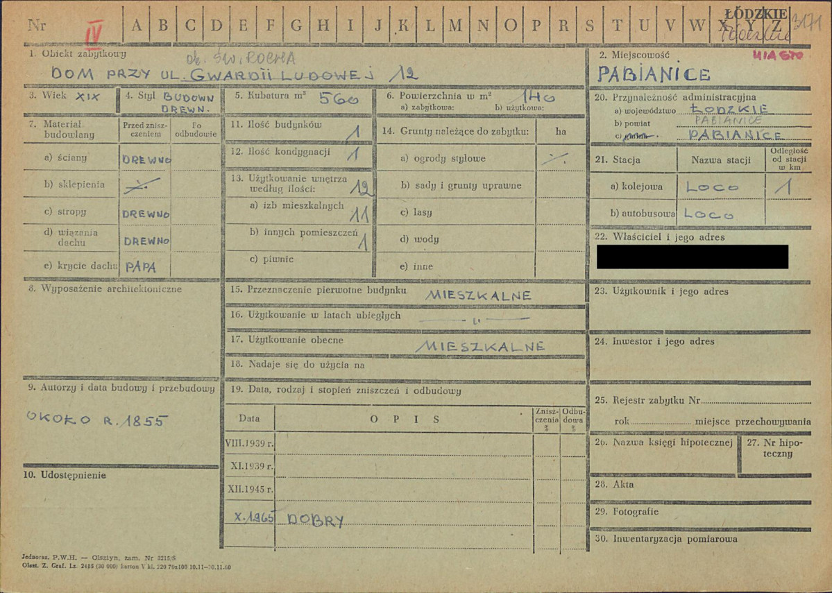 KZ - Karta zielona, skan nr 1