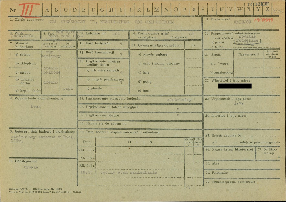 KZ - Karta zielona, skan nr 1