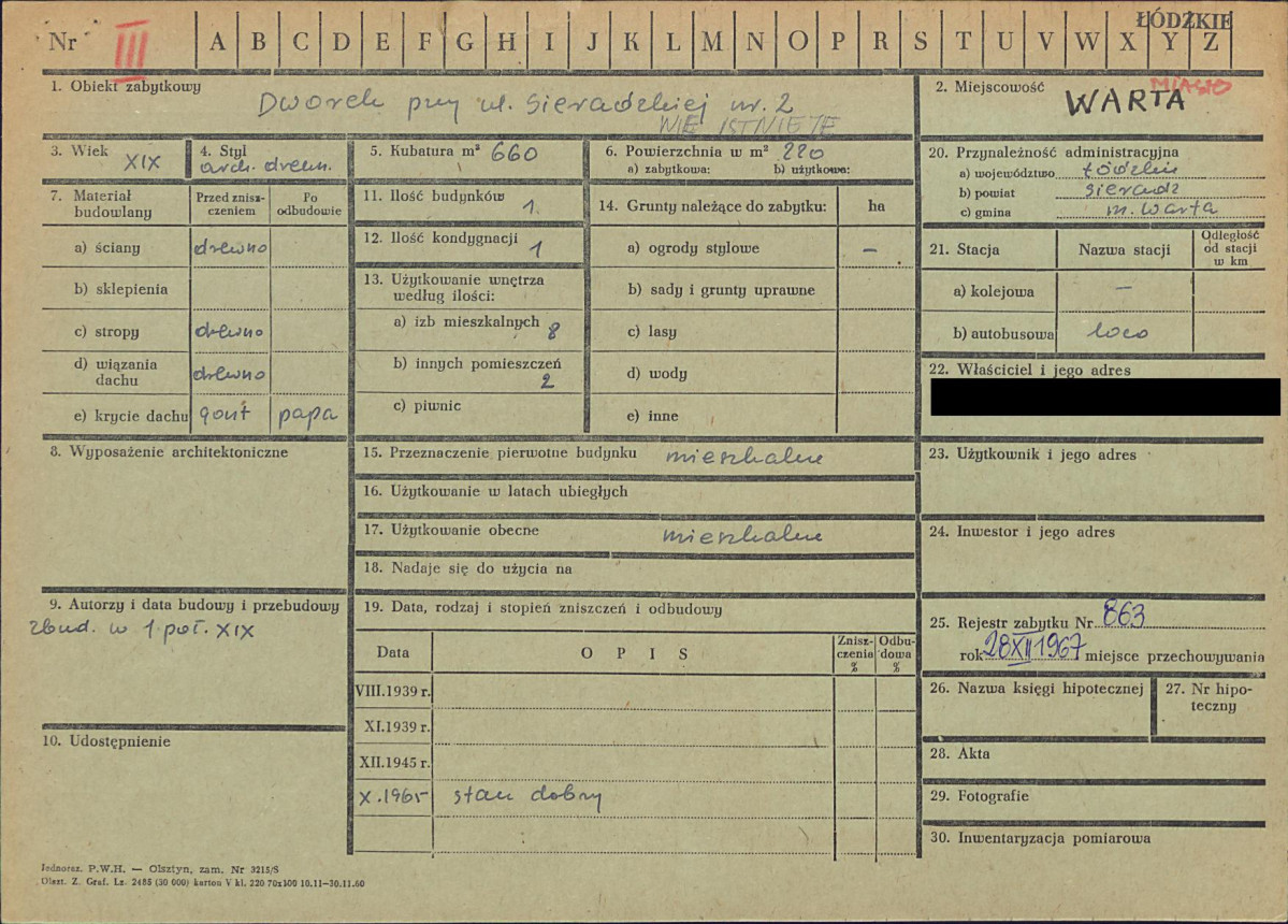 KZ - Karta zielona, skan nr 1