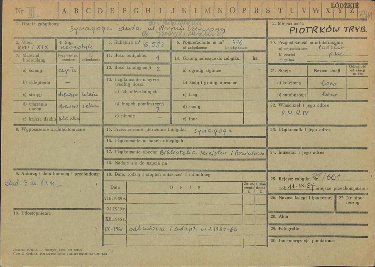 KZ - Karta zielona, skan nr 1