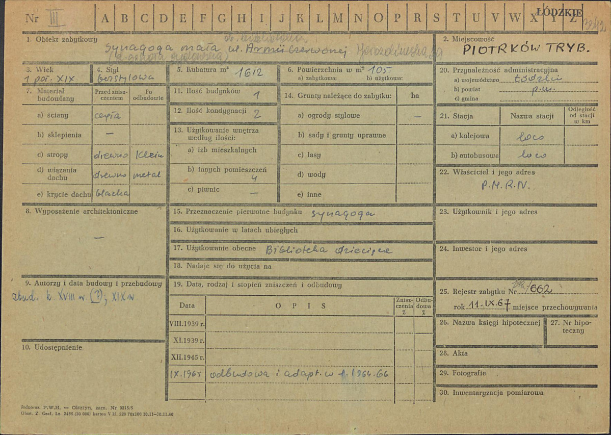KZ - Karta zielona, skan nr 1