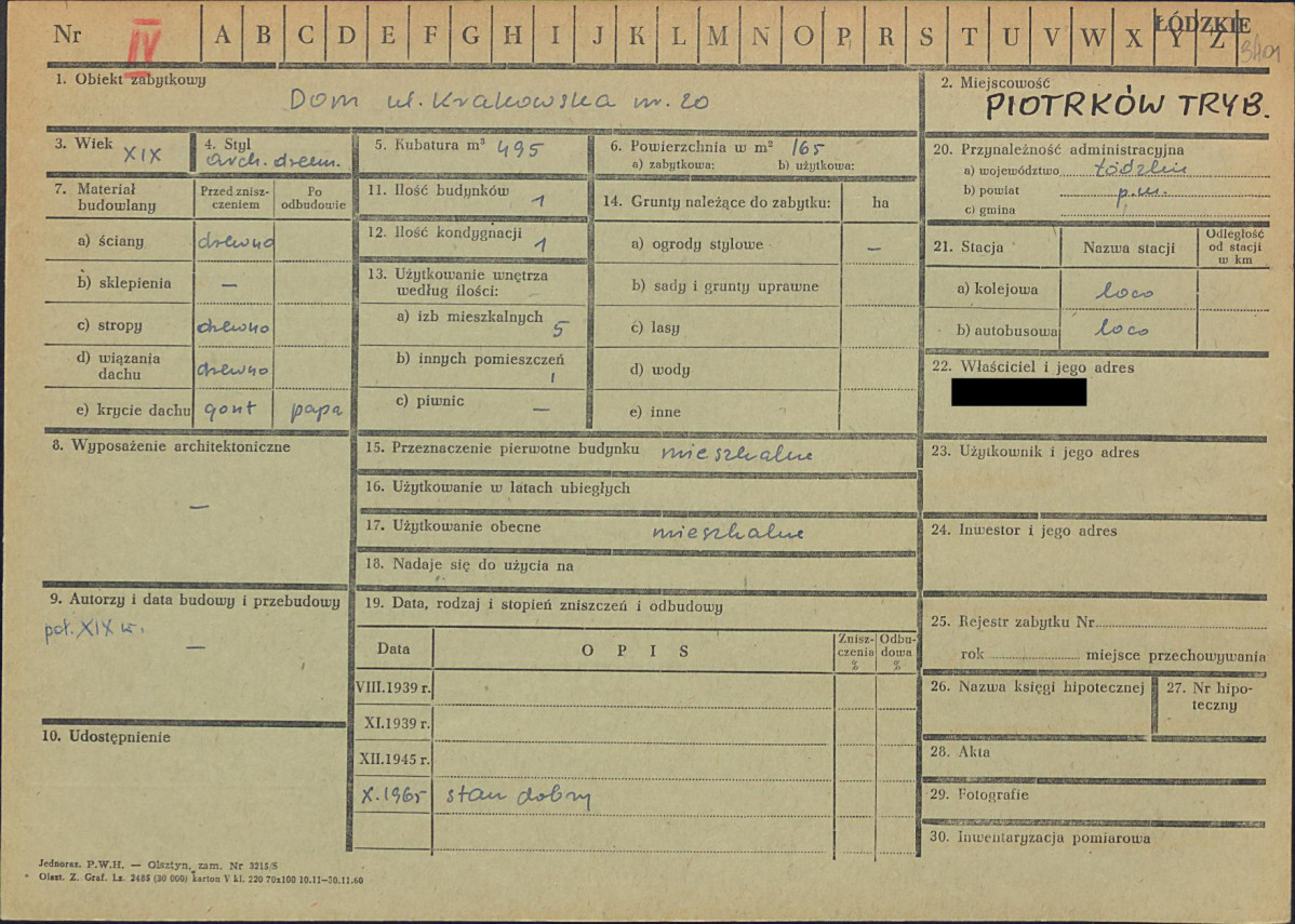 KZ - Karta zielona, skan nr 1
