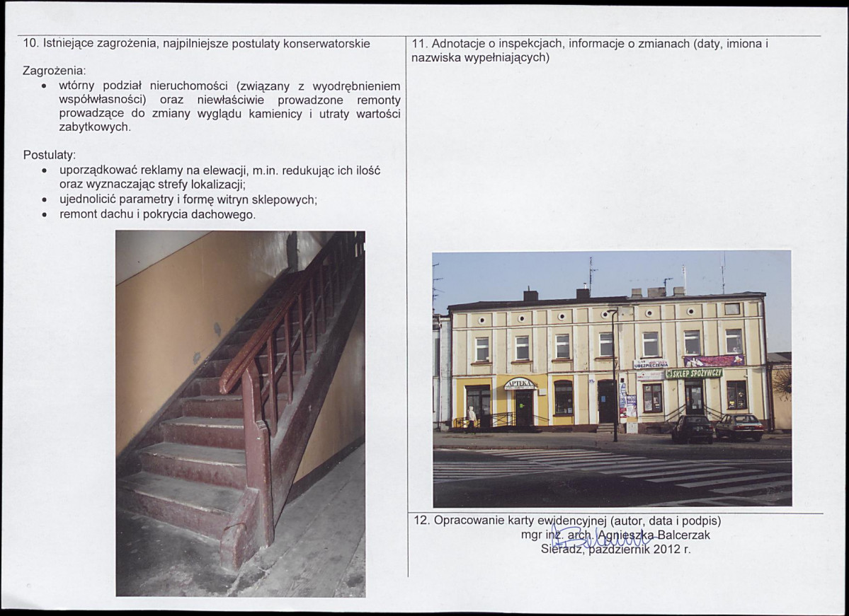 Karta obiektu niewpisanego do rejestru, skan nr 2