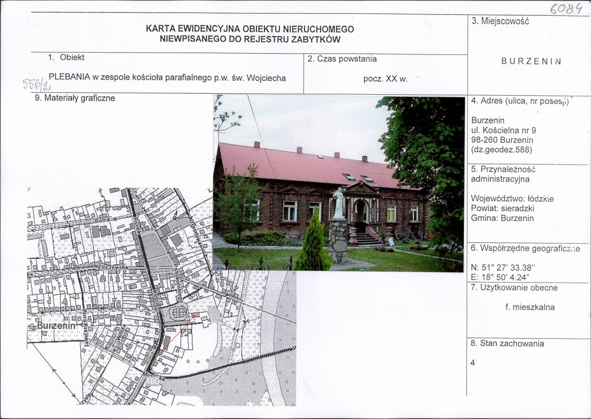 Karta obiektu niewpisanego do rejestru, skan nr 1