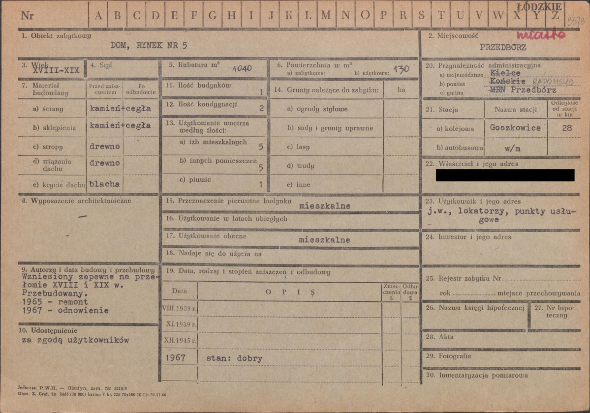 KZ - Karta zielona, skan nr 1