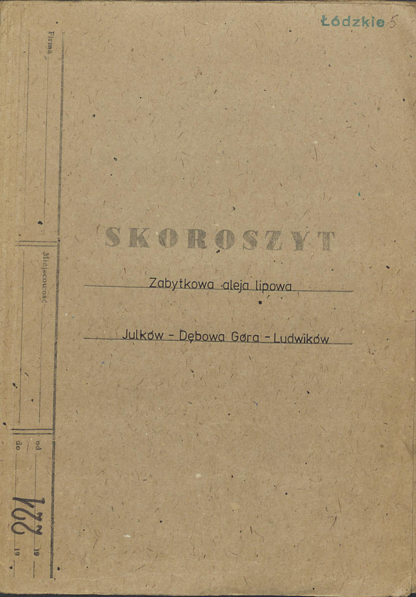 EP - Ewidencja parkowa, skan nr 1