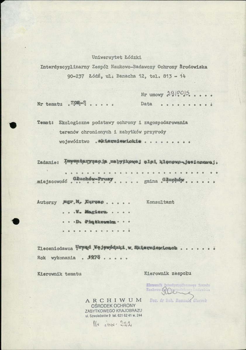 Ewidencja parkowa, skan nr 4