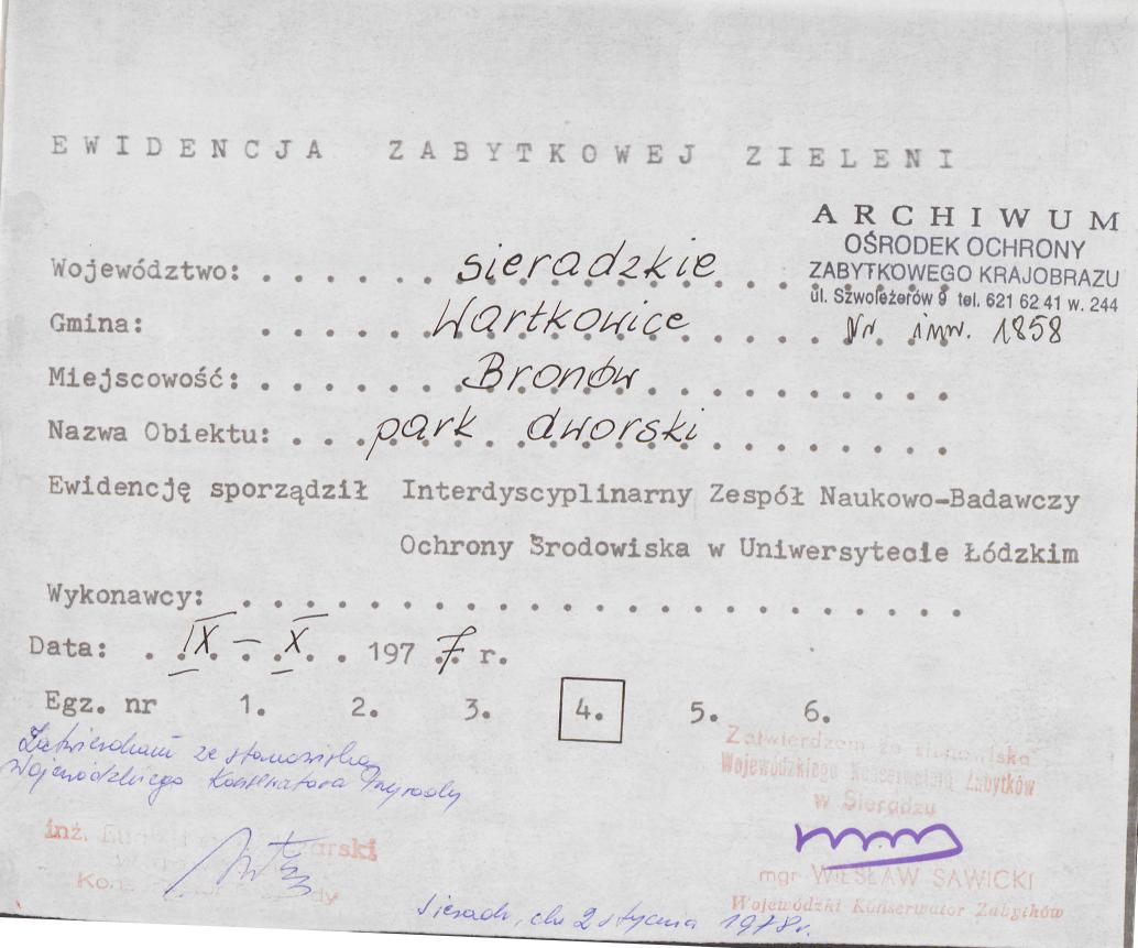 EP - Ewidencja parkowa, skan nr 4