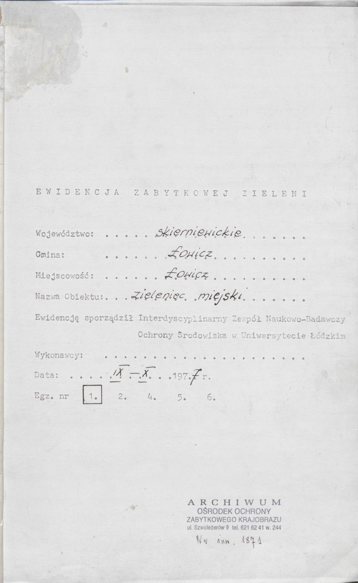 Ewidencja parkowa, skan nr 4