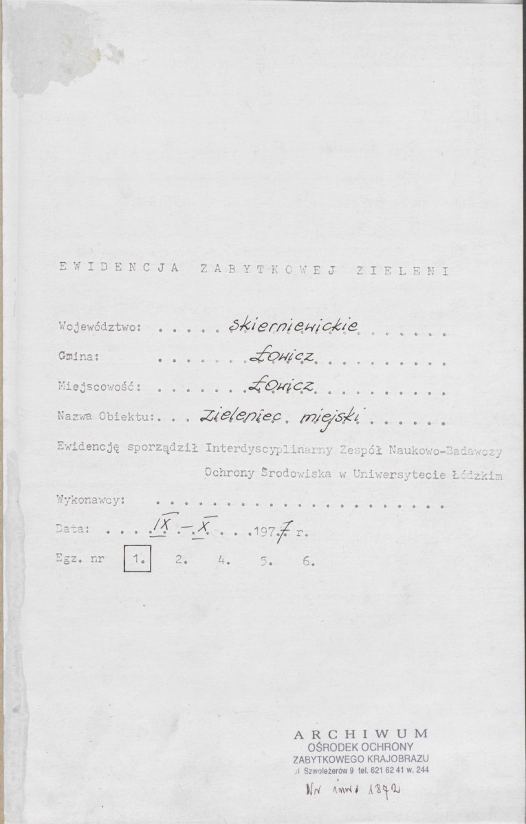 Ewidencja parkowa, skan nr 4
